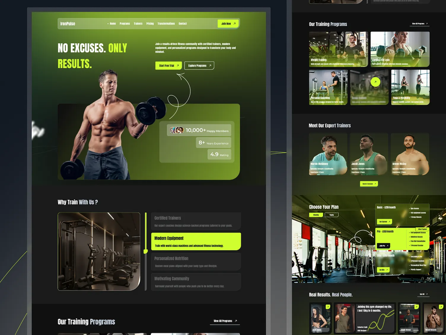 GymHub — SaaS dashboard for gym management built with Next.js and TypeScript by Ali Jawwad